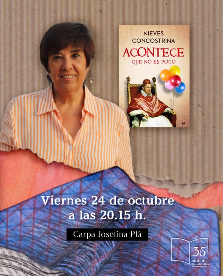 Nieves Concostrina y Benjamín G. Rosado, Premio Biblioteca Breve 2025, este viernes en la Feria del Libro de Fuerteventura