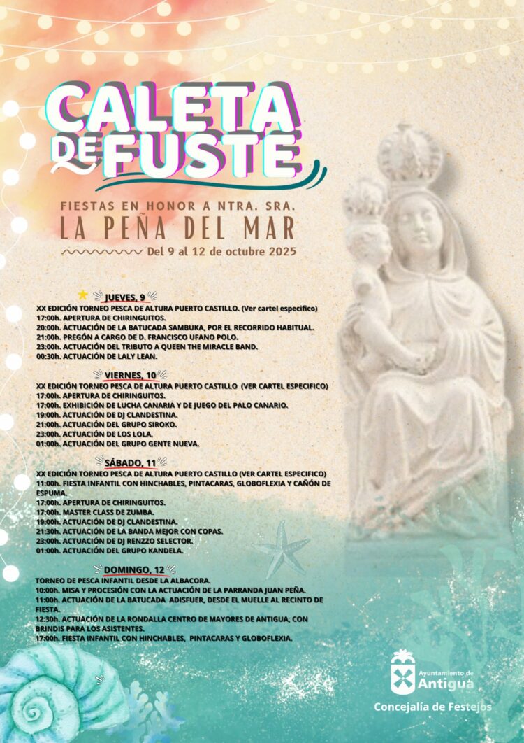 Caleta de Fuste celebra sus Fiestas en Honor a Nuestra Señora La Peña del Mar