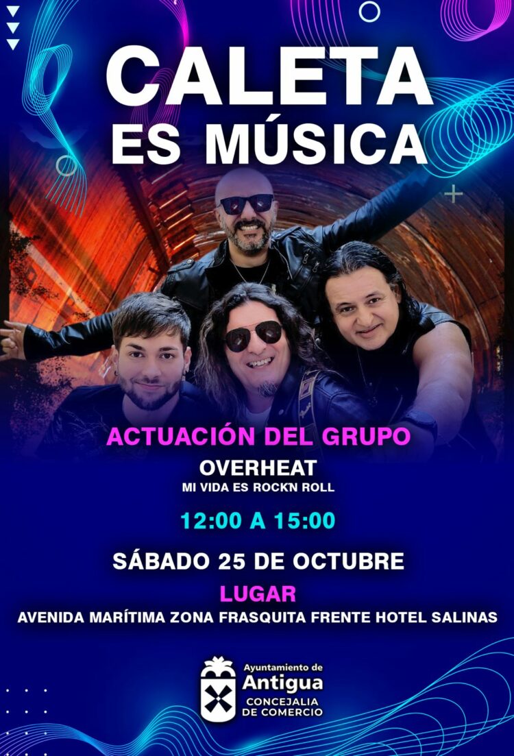 Overheat Band Fuerteventura en Caleta es Música con Mi vida es Rock’n Roll