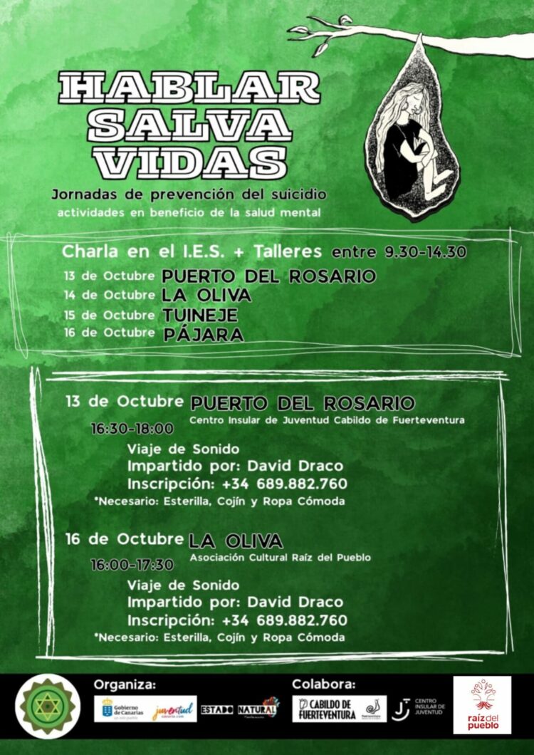 El Cabildo de Fuerteventura promueve acciones para la prevención del suicidio y el fomento del bienestar emocional