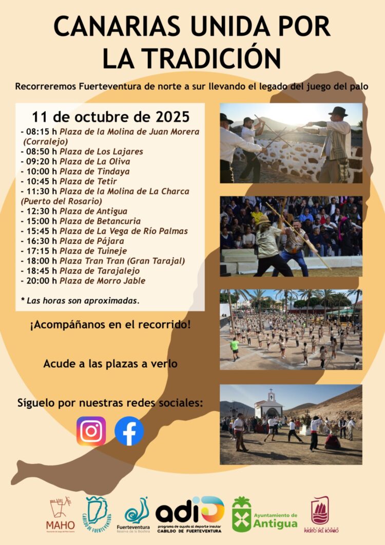 El Cabildo apoya el evento de juego del palo ‘Canarias Unida por la Tradición’ de la Asociación Cultural MAHO