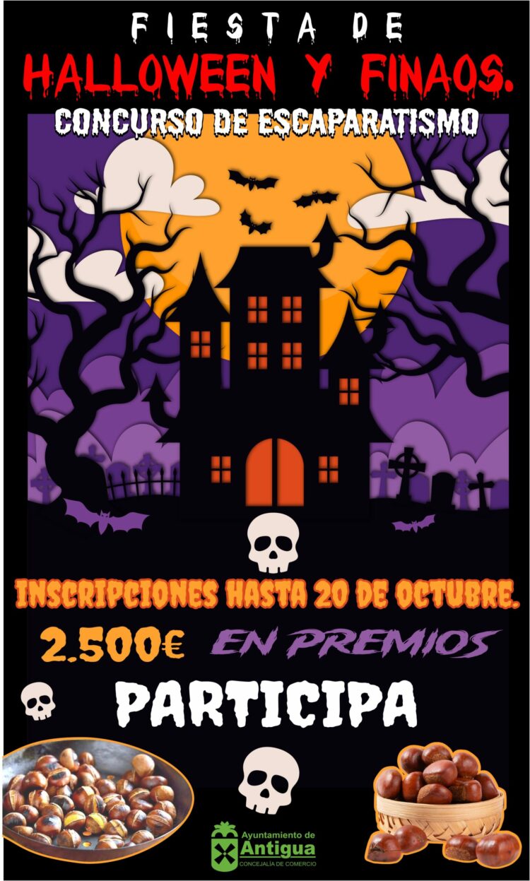 Antigua organiza el Concurso de Escaparatismo Hallowen y Finaos
