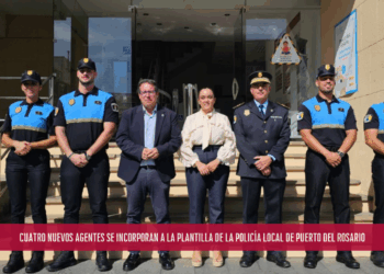 Cuatro nuevos agentes se incorporan a la plantilla de la Policía Local de Puerto del Rosario