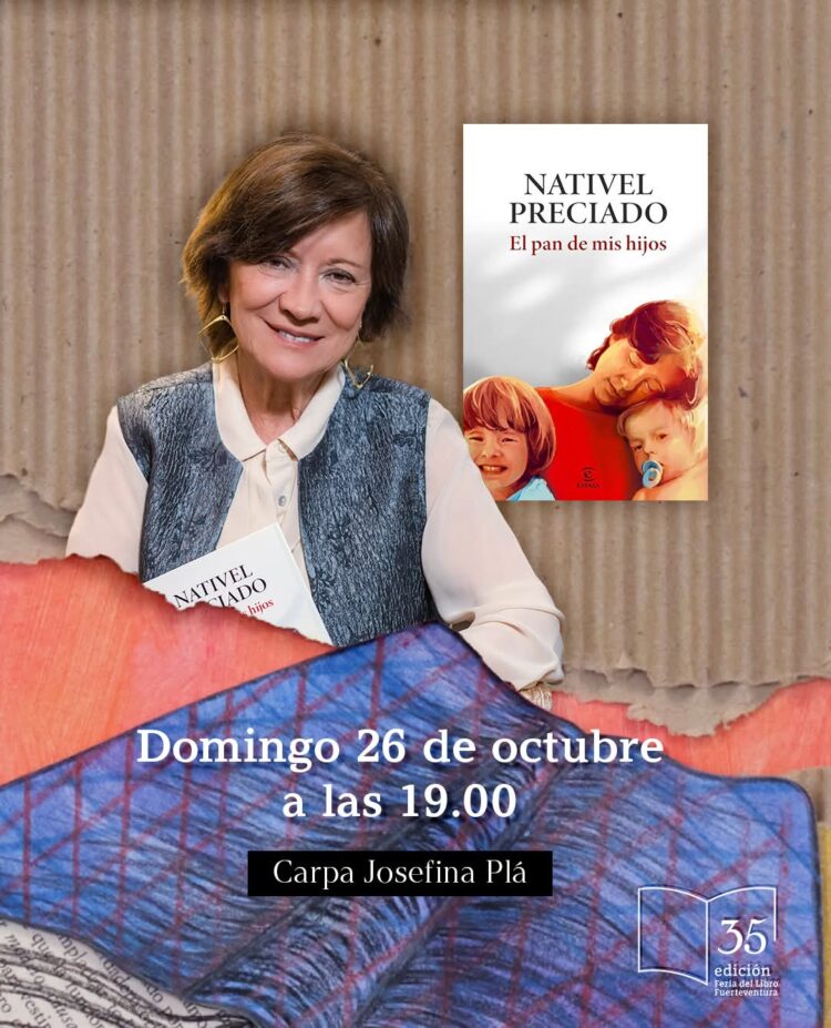Agustín Fernández Mallo y Nativel Preciado, en la última jornada de la 35 edición de la Feria del Libro de Fuerteventura