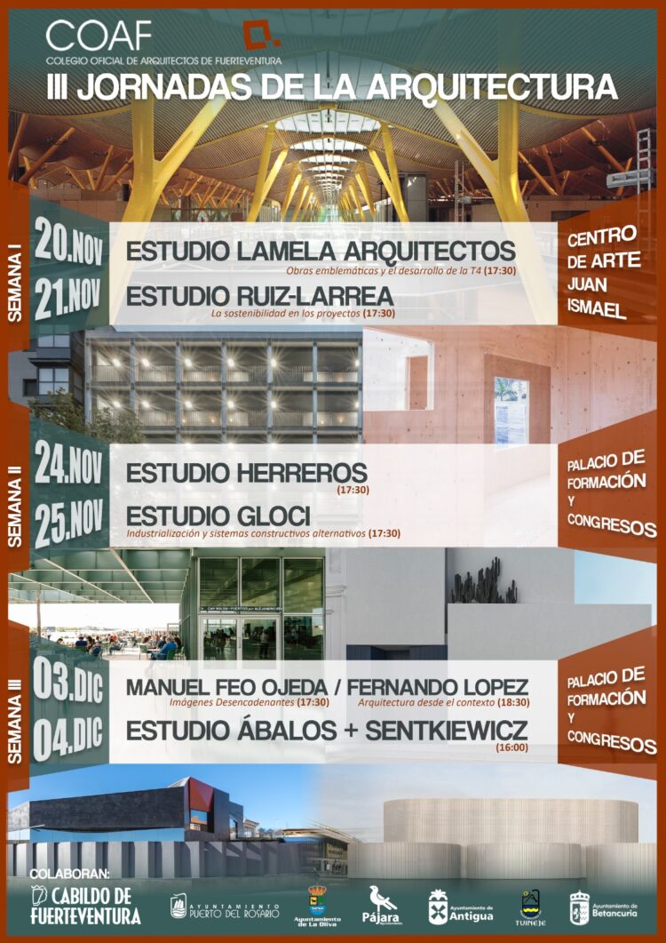 Fuerteventura acoge las III Jornadas de la Arquitectura con la participación de destacados estudios y profesionales