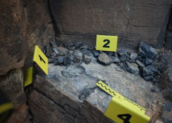 Patrimonio Cultural del Cabildo denuncia un expolio cometido en la estación de grabados de Montaña del Sombrero