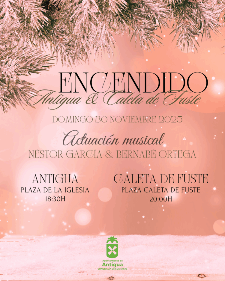 Encendido Navideño este domingo en Antigua y Caleta de Fuste