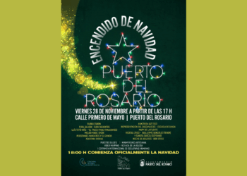 Puerto del Rosario da la bienvenida a la Navidad con un encendido lleno de magia, música y sorpresas en la calle Primero de Mayo