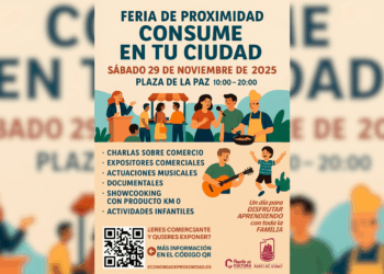 La Feria de Proximidad “Consume en tu ciudad” se celebrará el 29 de noviembre en la Plaza de la Paz