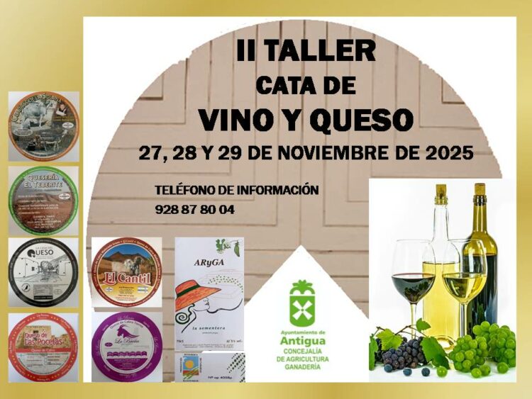 Ante el éxito de la primera edición Antigua organiza un nuevo Taller Cata de Vino y Queso