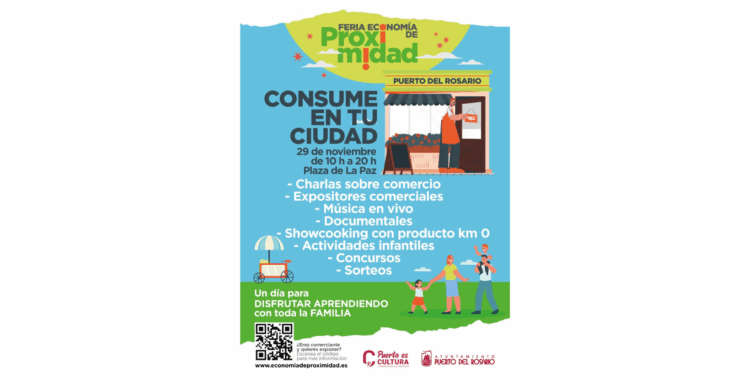 Puerto del Rosario celebra una nueva edición de la Feria de Proximidad “Consume en Tu Ciudad” el 29 de noviembre en la Plaza de la Paz