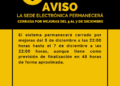 La Sede Electrónica del Ayuntamiento de La Oliva permanecerá cerrada por mejoras del 5 al 7 de diciembre como fecha máxima