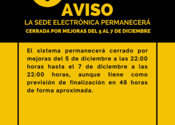 La Sede Electrónica del Ayuntamiento de La Oliva permanecerá cerrada por mejoras del 5 al 7 de diciembre como fecha máxima