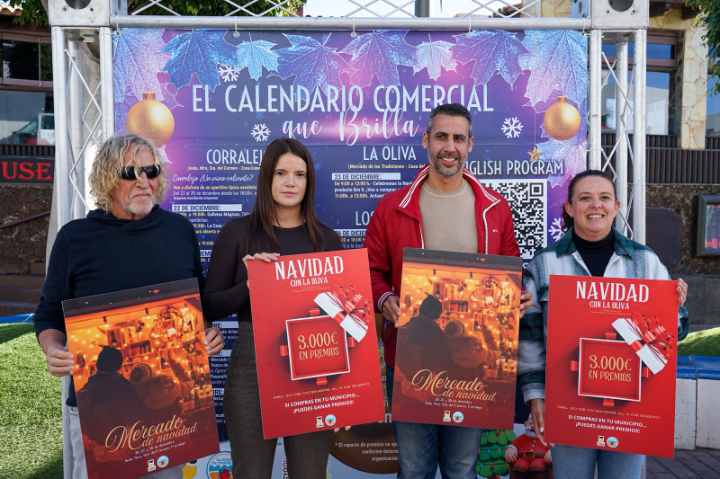 Mercado navideño, dinamización comercial y actividades para toda la familia: Así será la campaña de Comercio La Oliva para estas navidades