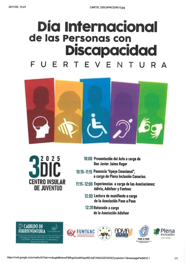 El Cabildo conmemora el Día Internacional de las Personas con Discapacidad con una jornada de sensibilización e inclusión