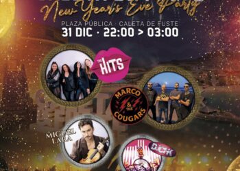 Fiesta Fin de Año en Caleta de Fuste con Campanadas, Fuegos y Espectáculo de Luces