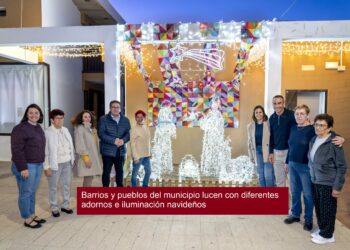 Barrios y pueblos del municipio lucen con diferentes adornos e iluminación navideños