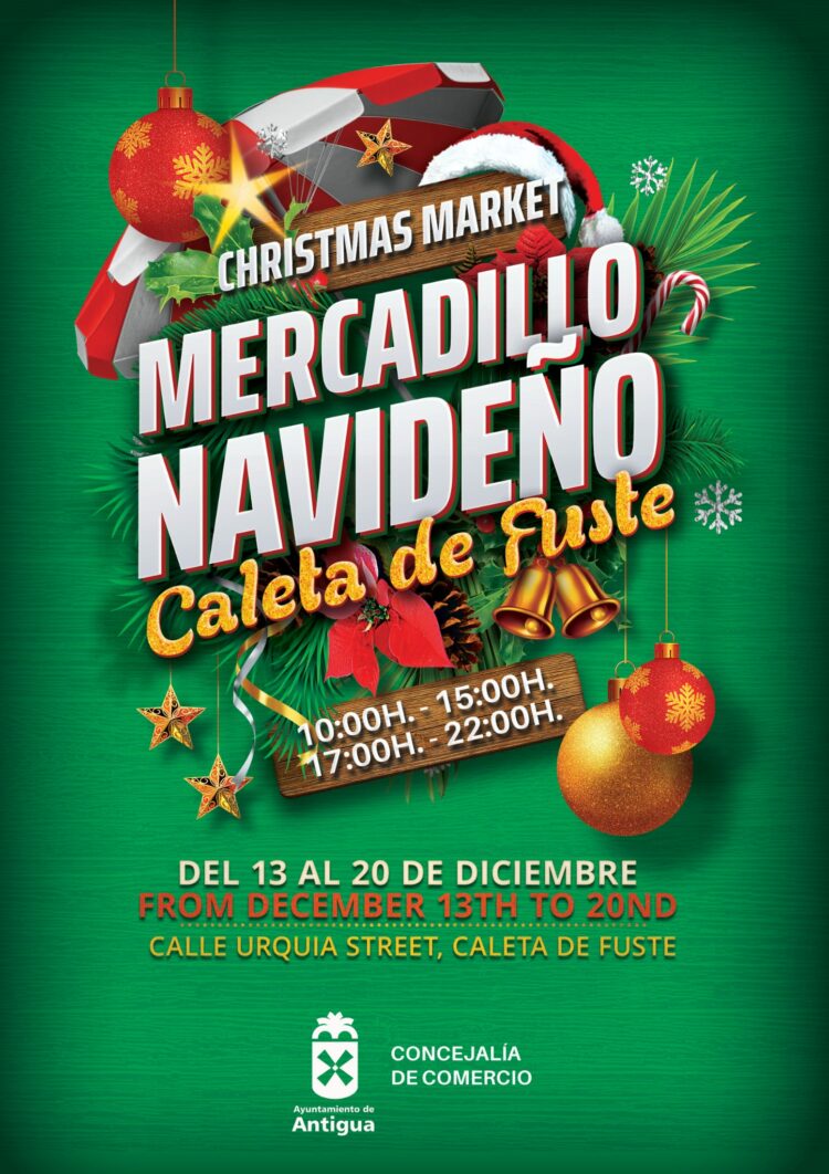 Regalos y música tradicional en el Mercadillo Navideño de Caleta de Fuste