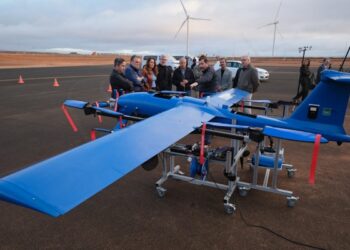 Lola García y Fernando Clavijo destacan que Canarias Stratoport opera ya como referente europeo en soluciones innovadoras con aviación no tripulada