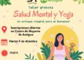 Taller gratuito de Salud Mental y Yoga en Antigua