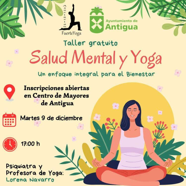 Taller gratuito de Salud Mental y Yoga en Antigua
