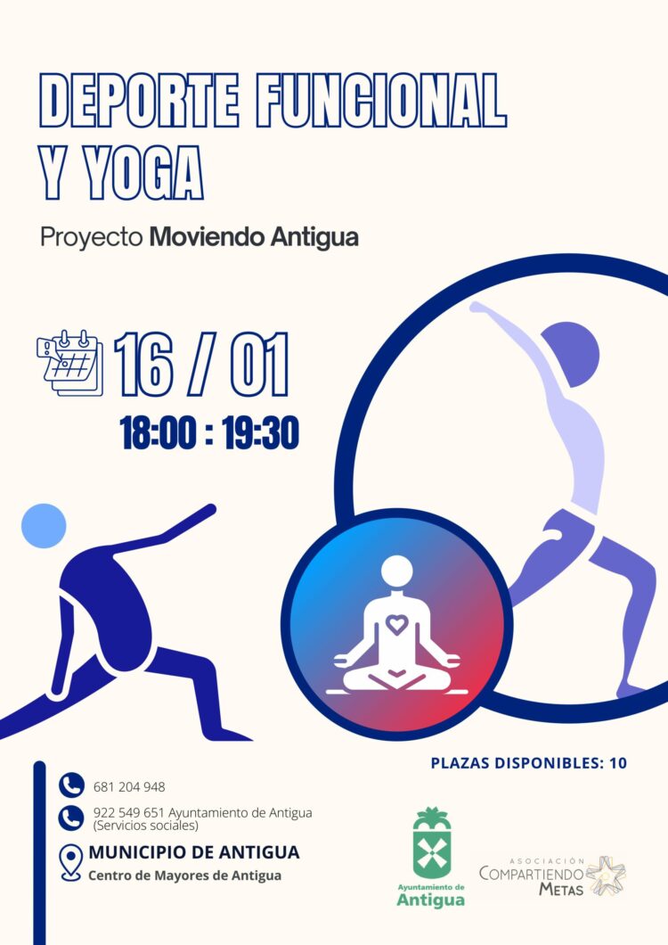 Antigua y la asociación Compartiendo metas organizan dos talleres gratuitos de salud y bienestar