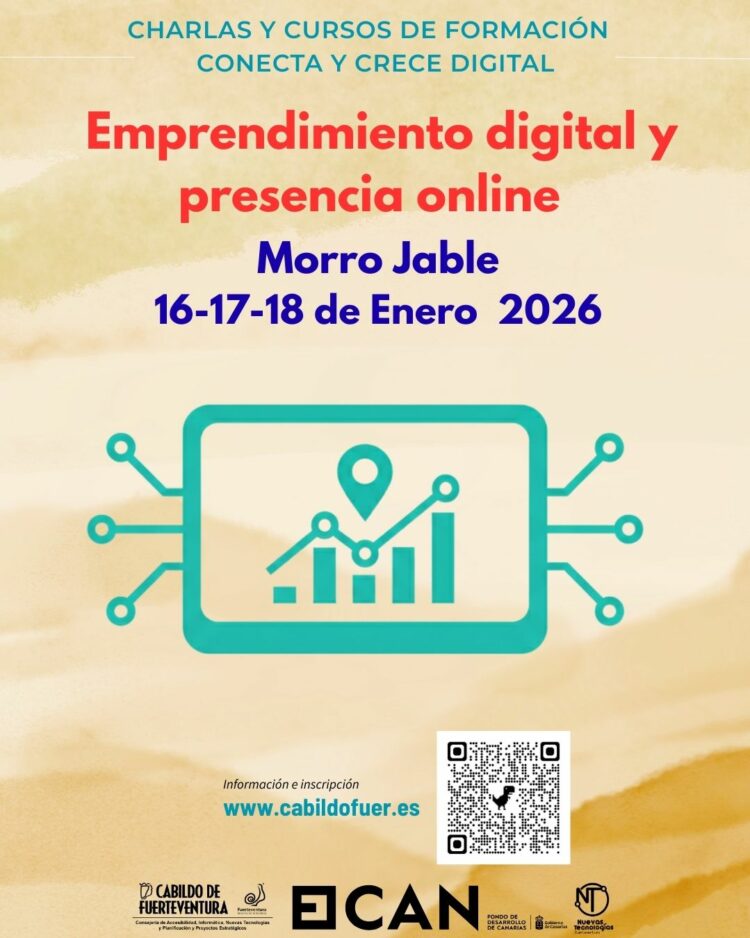El Cabildo impulsa “Emprendimiento digital y presencia online”, una nueva formación sobre competencias digitales