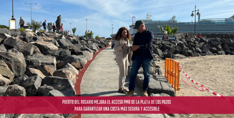 Puerto del Rosario mejora el acceso PMR de la Playa de Los Pozos para garantizar una costa más segura y accesible
