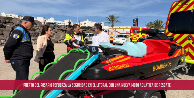 Puerto del Rosario refuerza la seguridad en el litoral con una nueva moto acuática de rescate