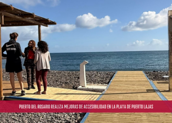 Puerto del Rosario realiza mejoras de accesibilidad en la playa de Puerto Lajas