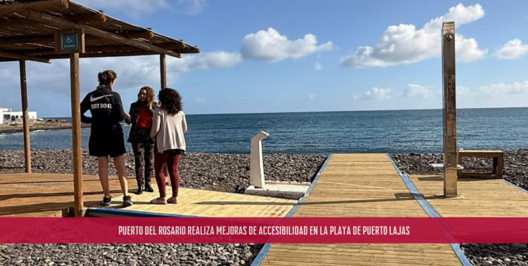 Puerto del Rosario realiza mejoras de accesibilidad en la playa de Puerto Lajas