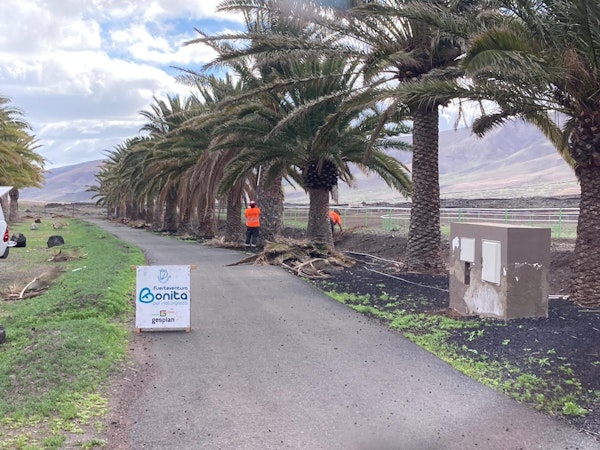 Las cuadrillas adecentan espacios y jardines de la Granja Experimental de cara a Feaga 2026