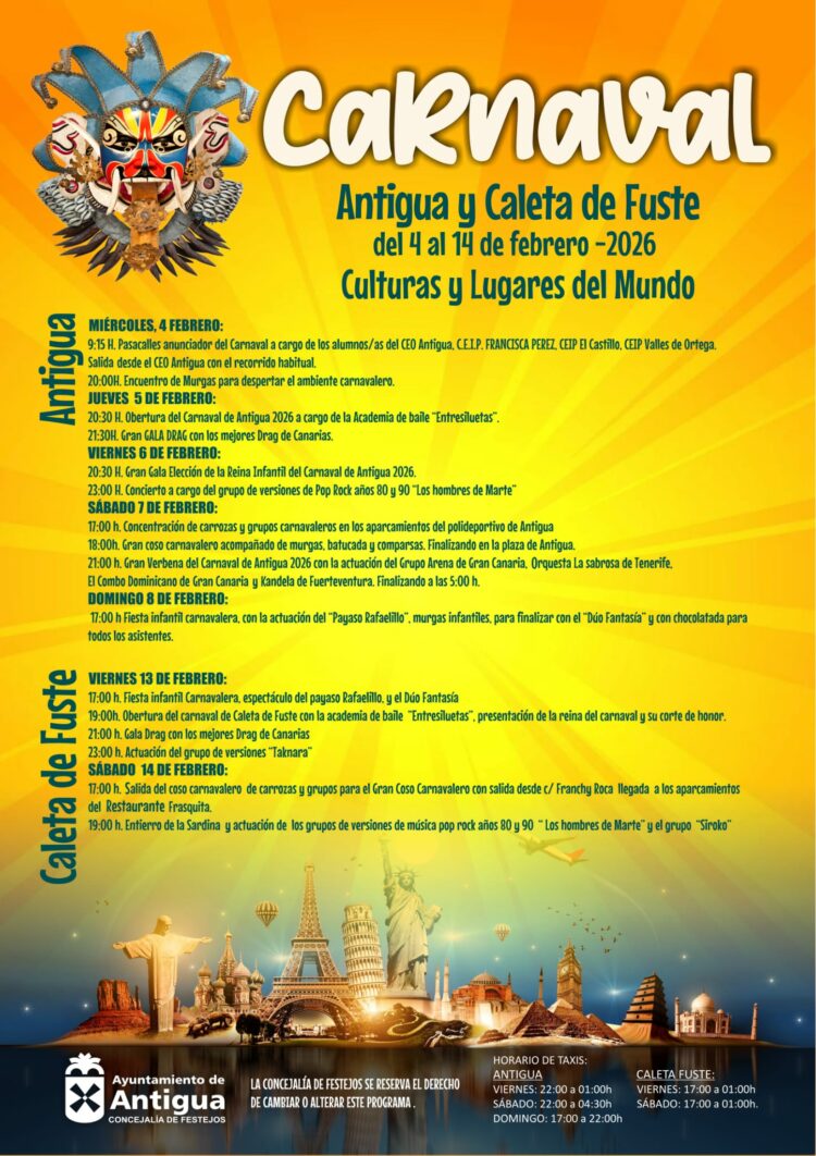 Antigua detalla la programación del Carnaval de Culturas y Lugares del Mundo