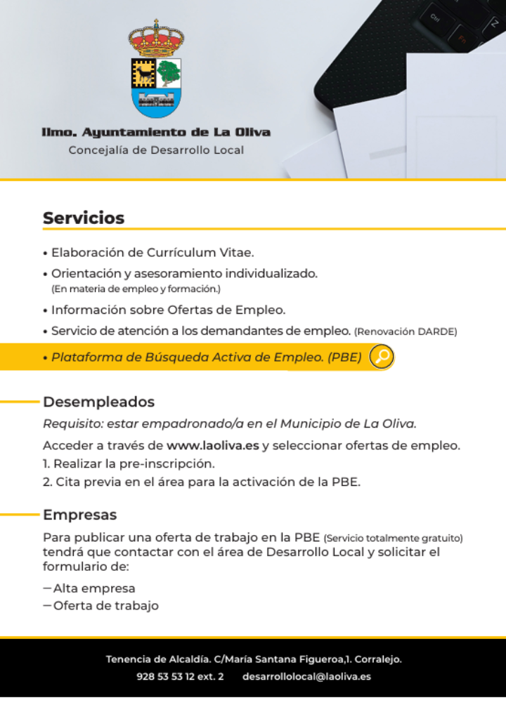 El Ayuntamiento de La Oliva garantiza la continuidad del servicio PRODAE en 2026