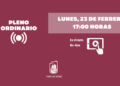 Pleno ordinario de febrero