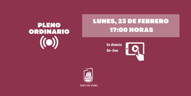 Pleno ordinario de febrero