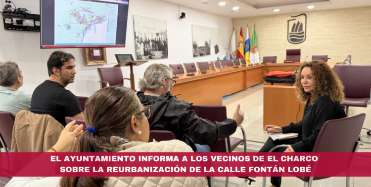 El Ayuntamiento informa a los vecinos de El Charco sobre la reurbanización de la calle Fontán Lobé