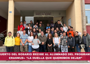 Puerto del Rosario recibe al alumnado del programa Erasmus+ “La huella que queremos dejar”