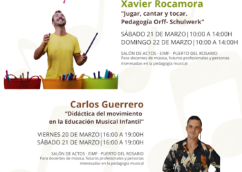 La Escuela Insular de Música ofrece unas jornadas de pedagogía musical los días 20, 21 y 22 de marzo