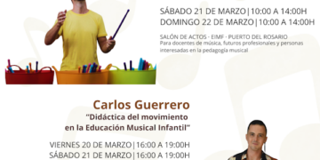 La Escuela Insular de Música ofrece unas jornadas de pedagogía musical los días 20, 21 y 22 de marzo