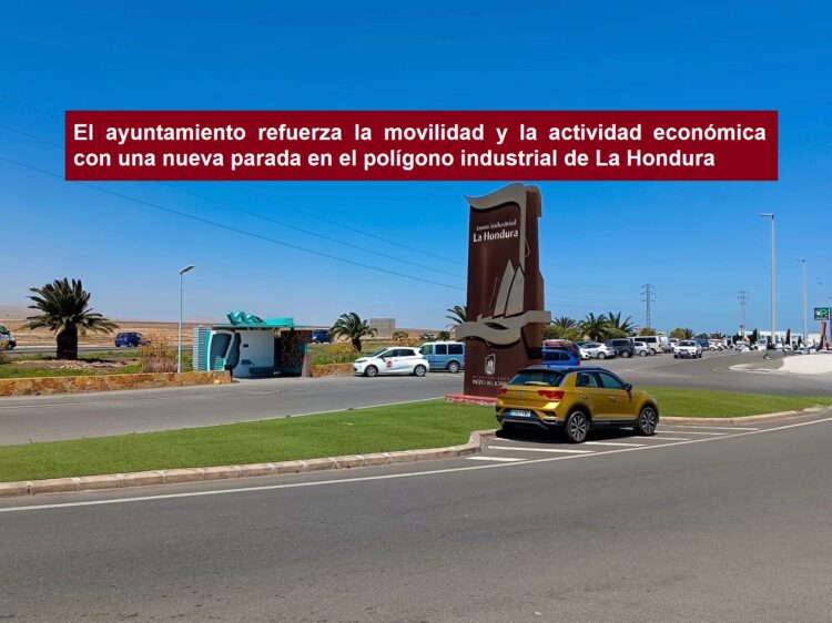 El ayuntamiento refuerza la movilidad y la actividad económica con una nueva parada en el polígono industrial de La Hondura