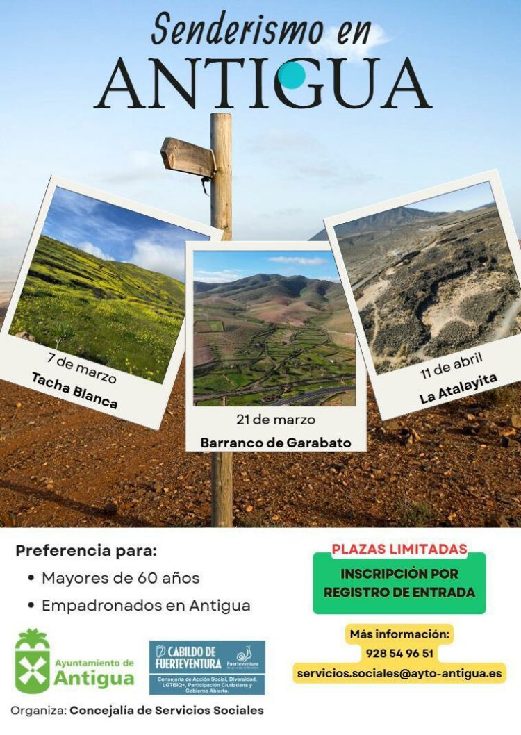 Todos y Todas a Caminar en la Ruta de Senderismo de Antigua celebrando el Día de la Mujer