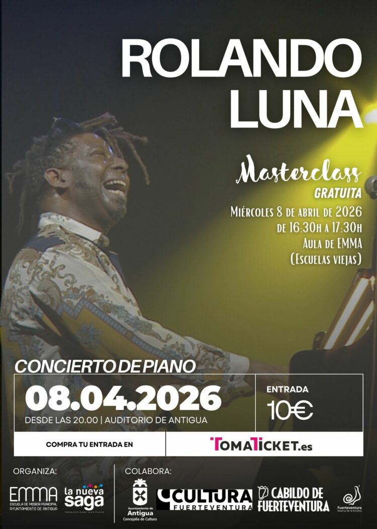 La Escuela Municipal de Música trae a Antigua al reconocido pianista Rolando Luna