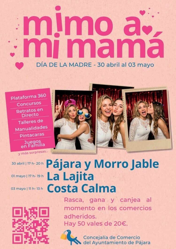 El Ayuntamiento de Pájara celebra el Día de la Madre con una campaña de apoyo al comercio local