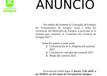Antigua invita a grupos y vecinos a participar en la creación de la primera Comisión del Carnaval