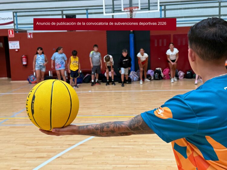 Anuncio de publicación de la convocatoria de subvenciones deportivas 2026
