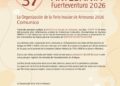 Antigua anuncia las Bases del Servicio de Restauración XXXVII Feria Insular de Artesanía Fuerteventura
