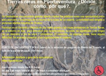 Geolodía Fuerteventura 2026 explorará el origen y la importancia de las `tierras raras´ en la Isla