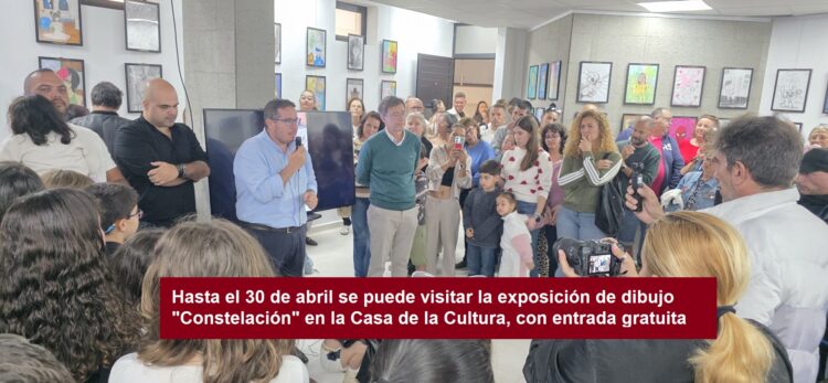 Hasta el 30 de abril se puede visitar la exposición de dibujo «Constelación» en la Casa de la Cultura, con entrada gratuita