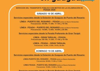 El Cabildo de Fuerteventura establece servicios especiales de guaguas con motivo de FEAGA 2026